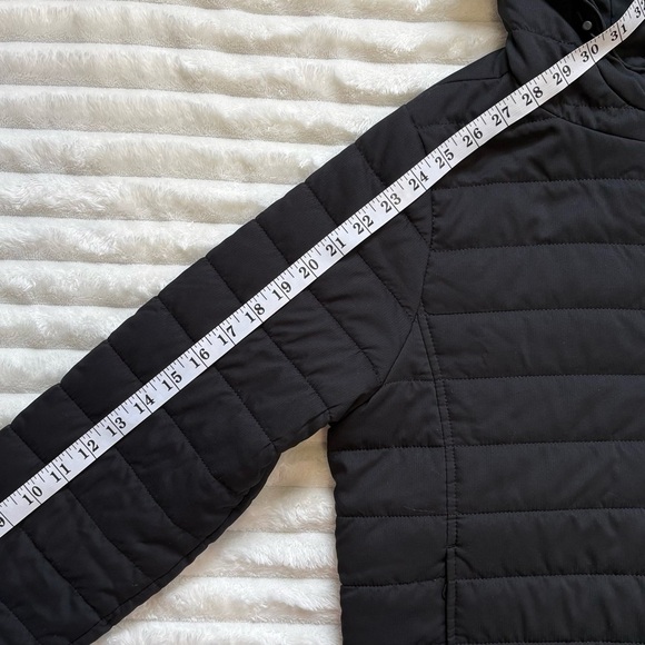 Girlfriend Collective Packable Puffer Jacket Hooded Black Womens Medium - Picture 9 of 10